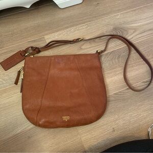 Cognac Fossil Crossbody